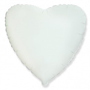 Сердце белое 46 см