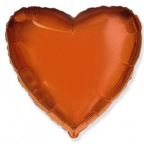 Сердце оранжевое 46 см